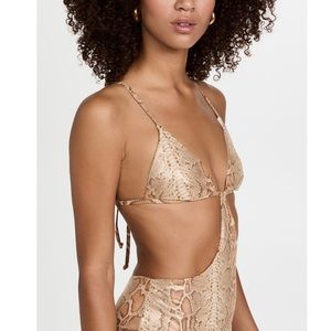 Onia Rose Python One Piece Swimsuit